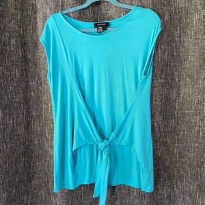 Karen Kane Tie Front Short Sleeve Top